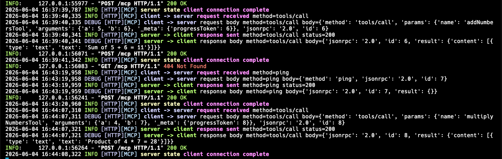Cursor sends ping and calls another tool after the initial session is established.